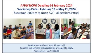 Applications now open for the 2024 Caribbean Computer Coding Workshops