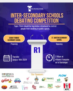 LIVE on DNO from 2:30pm: Inter Secondary School Debate between Isaiah Thomas Secondary School and St. Martin Secondary School