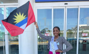 Antigua & Barbuda’s Miss OECS contestant arrives in Dominica