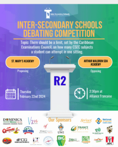 LIVE NOW: Second round of the Inter-Secondary Schools Debating Competition