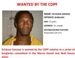 WANTED By The CDPF: Samson Ericson