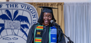 Dominican native Nadege Barber gives graduate keynote address at UVI