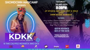 LIVE NOW (PPV): King Dice Kaiso Kruize in Marigot presented by Showdown Mas Camp