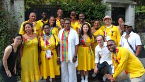 An evening with the Dominica Olympic delegation