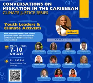 Youth-led series of ‘Conversations on Migration in the Caribbean’ goes live: discusses human mobility and justice in a changing climate