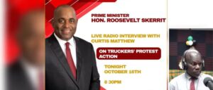 PM Roosevelt Skerrit live radio interview on truckers protest action