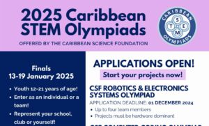 Applications closing soon – 2025 Caribbean STEM Olympiads