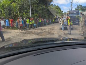 UPDATE: Road blockage in Marigot cleared (with video interview)