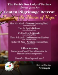 LIVE NOW: Lenten Pilgrimage Retreat at Giraudel