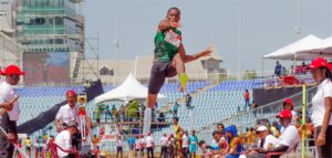 Jeriah Lewis lands personal best in Boys’ Under-20 Long Jump at CARIFTA Games (with photos)