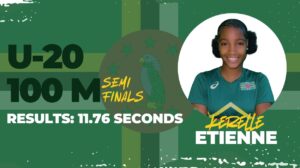 Dominica’s Kerelle Etienne showcases inspired effort at the 52nd CARIFTA Games