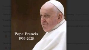 UWP leader expresses condolences after death of Pope Francis