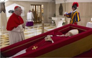 Pope’s funeral set for Saturday; Vatican releases first images of body