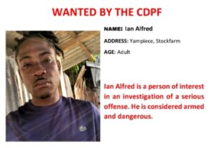 WANTED by CDPF: Ian Alfred