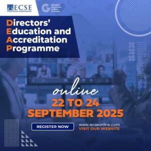 ECSE to host Directors’ Education and Accreditation Programme online in September 2025