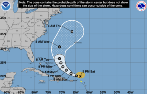Erin moves north: No direct threat to Dominica, but caution urged