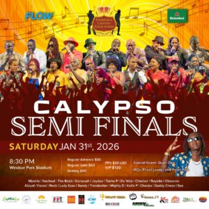 LIVE ON DNO Pay-per-view coverage of the Calypso Semi-Finals and Calypso Finals