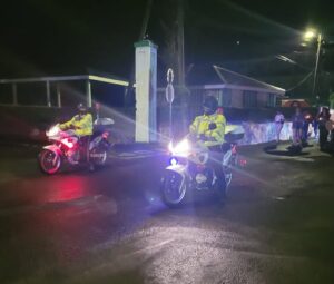 Traffic Department facilitates church procession in Roseau 