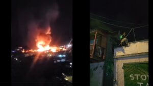 Fire in Roseau damages multiple businesses, including Jollys Pharmacy (with video)