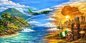 Historic Milestone: First major commercial charter flight from St. Kitts to Abuja, Nigeria