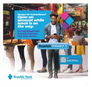 Republic Bank: Open an account while lunch is on the way
